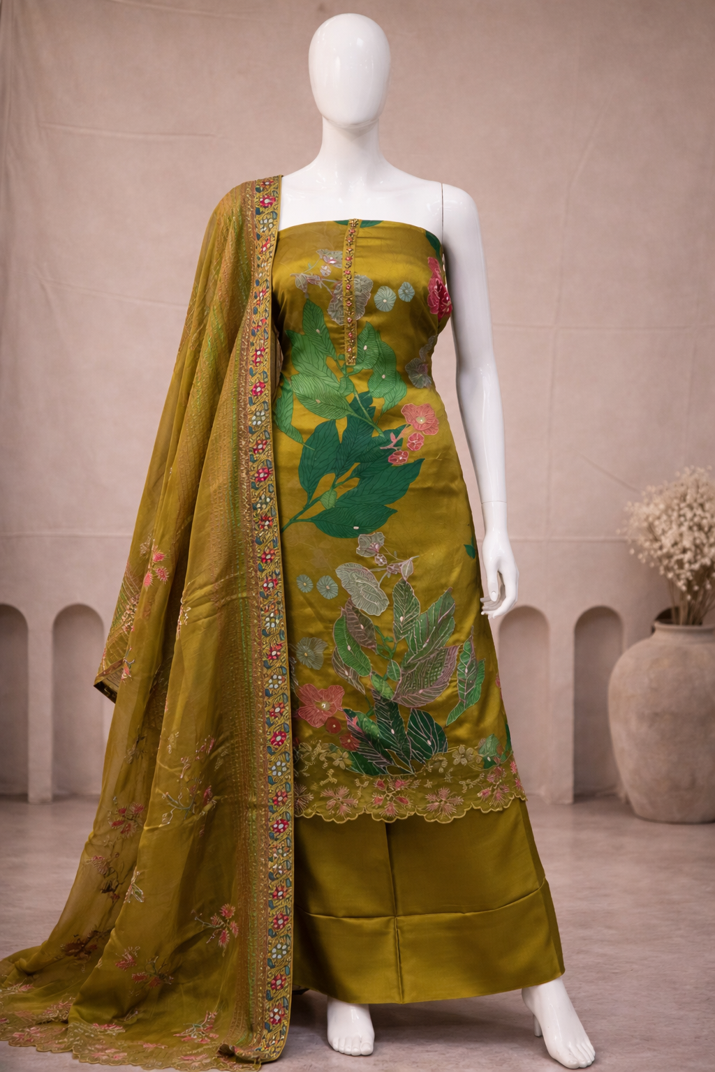 Organza Digital Print Suit Set