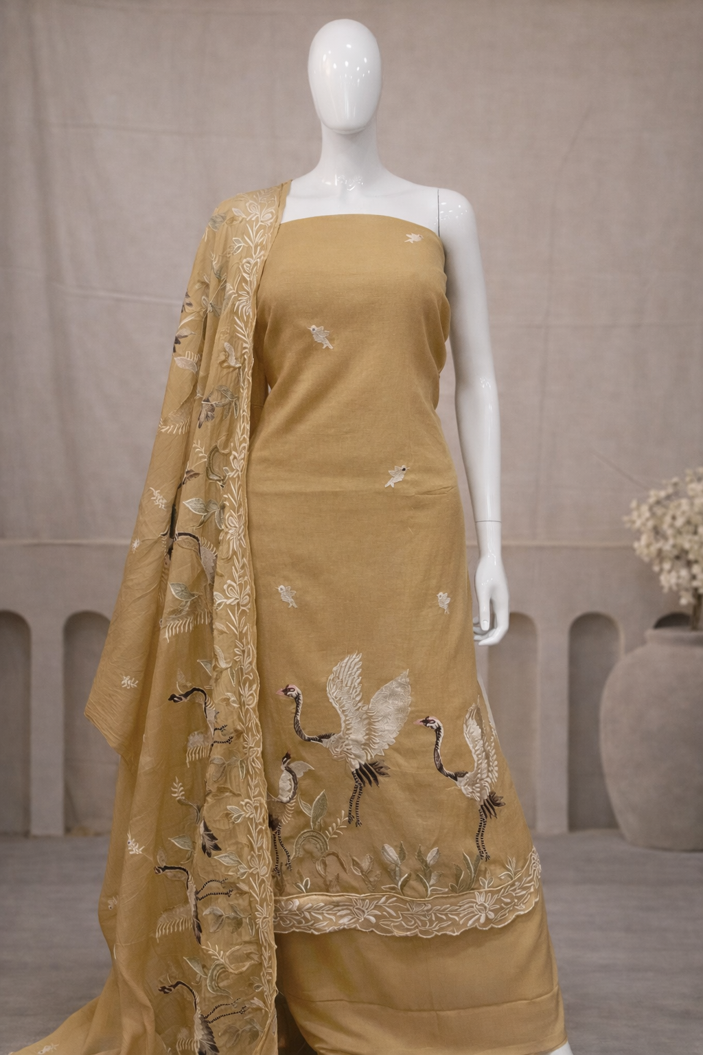 Embrace artisanal grace Mul Cotton Suit Set