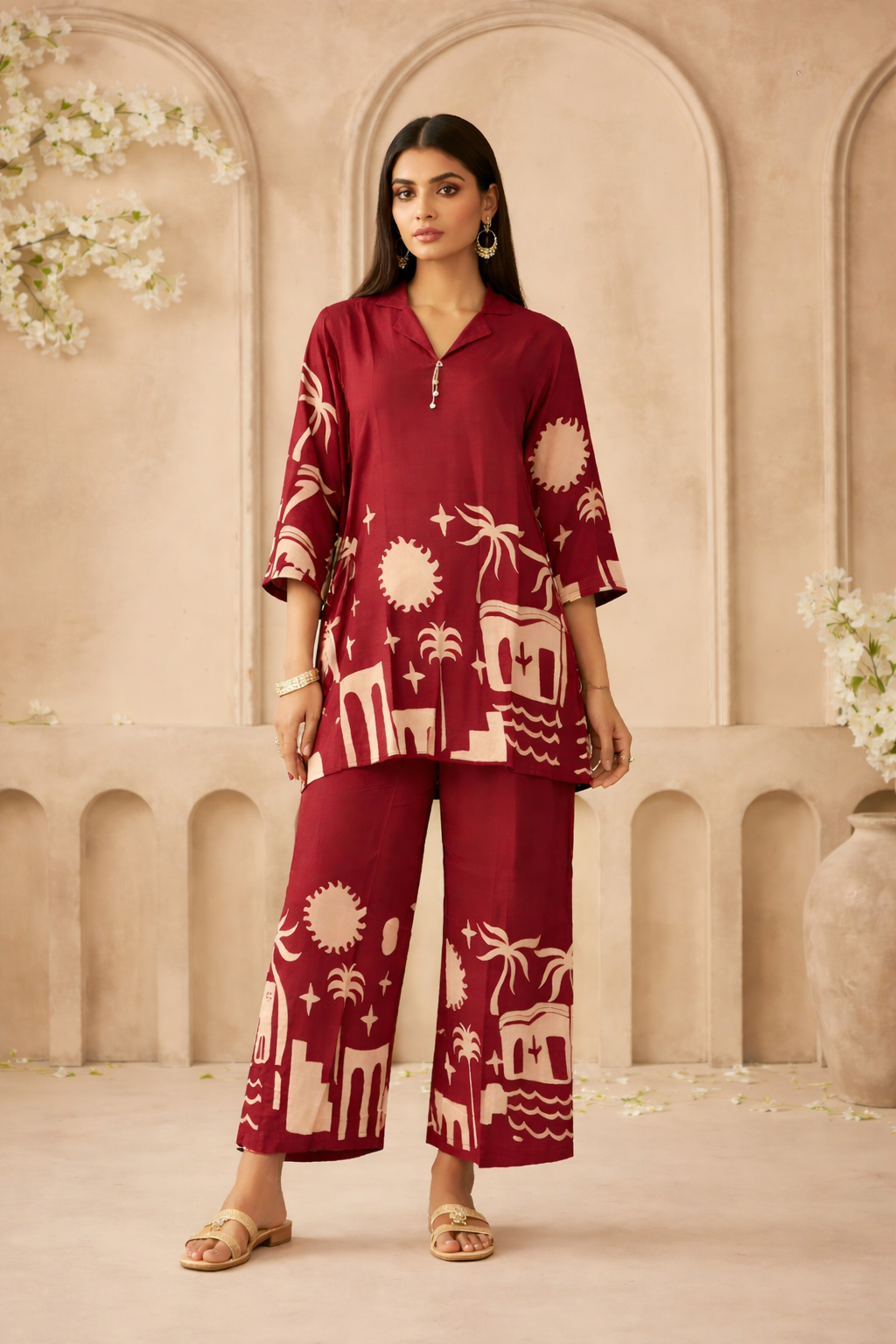 Premium Crepe Co-ord set