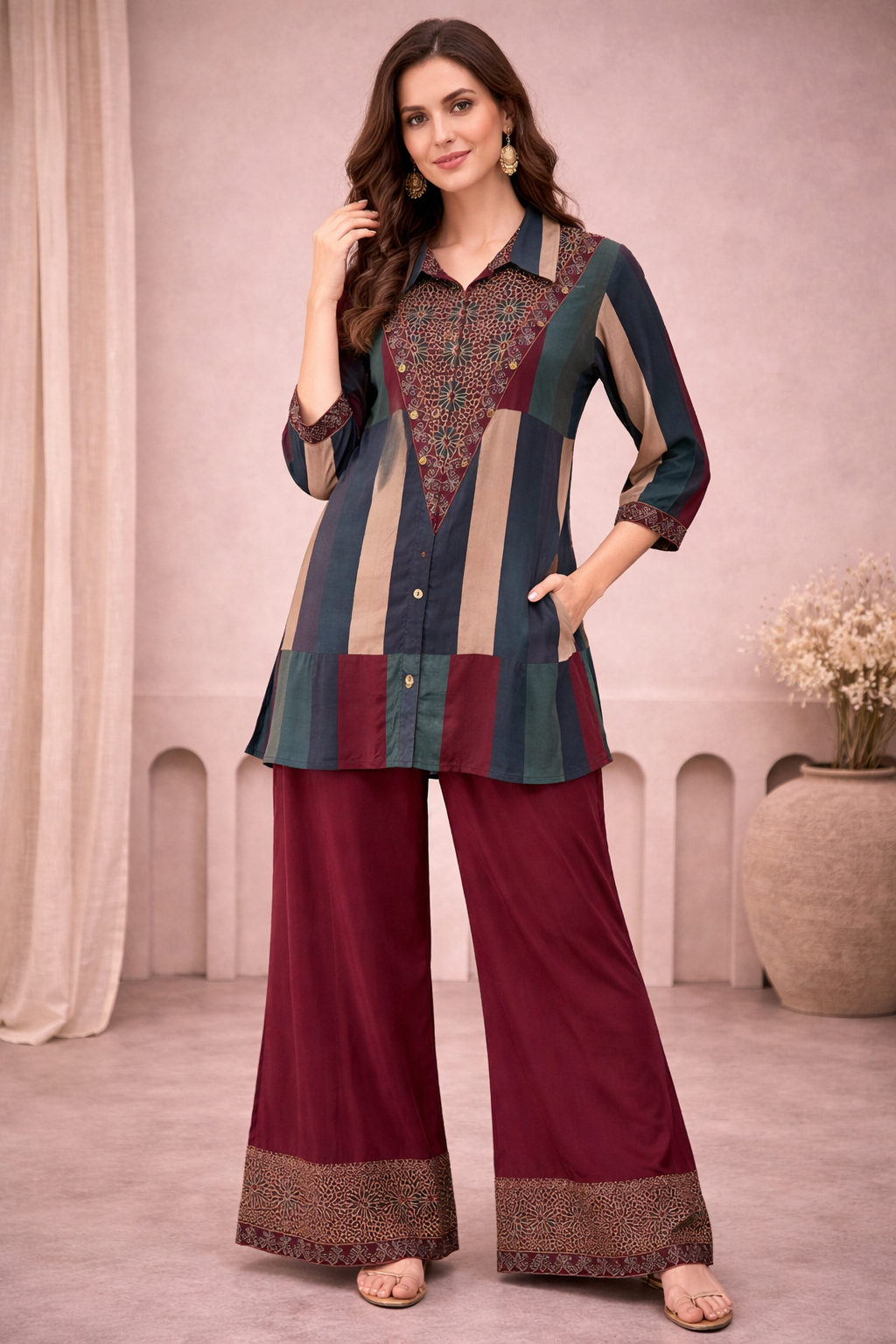 Ajrak Prints Co-ord Set